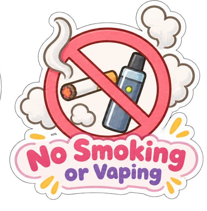 No smoking or vaping illustration